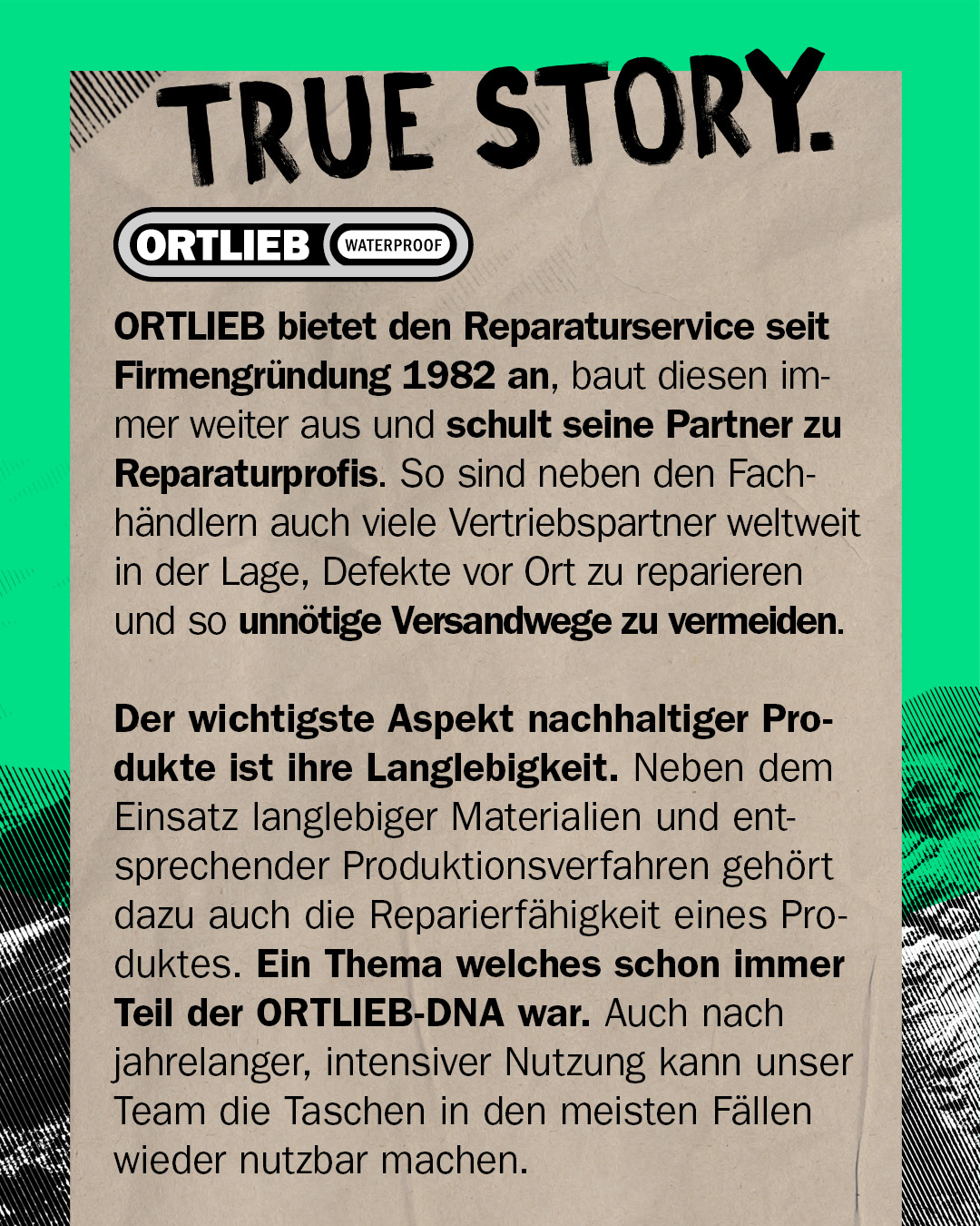 Ortlieb Repair Weeks Geschichte