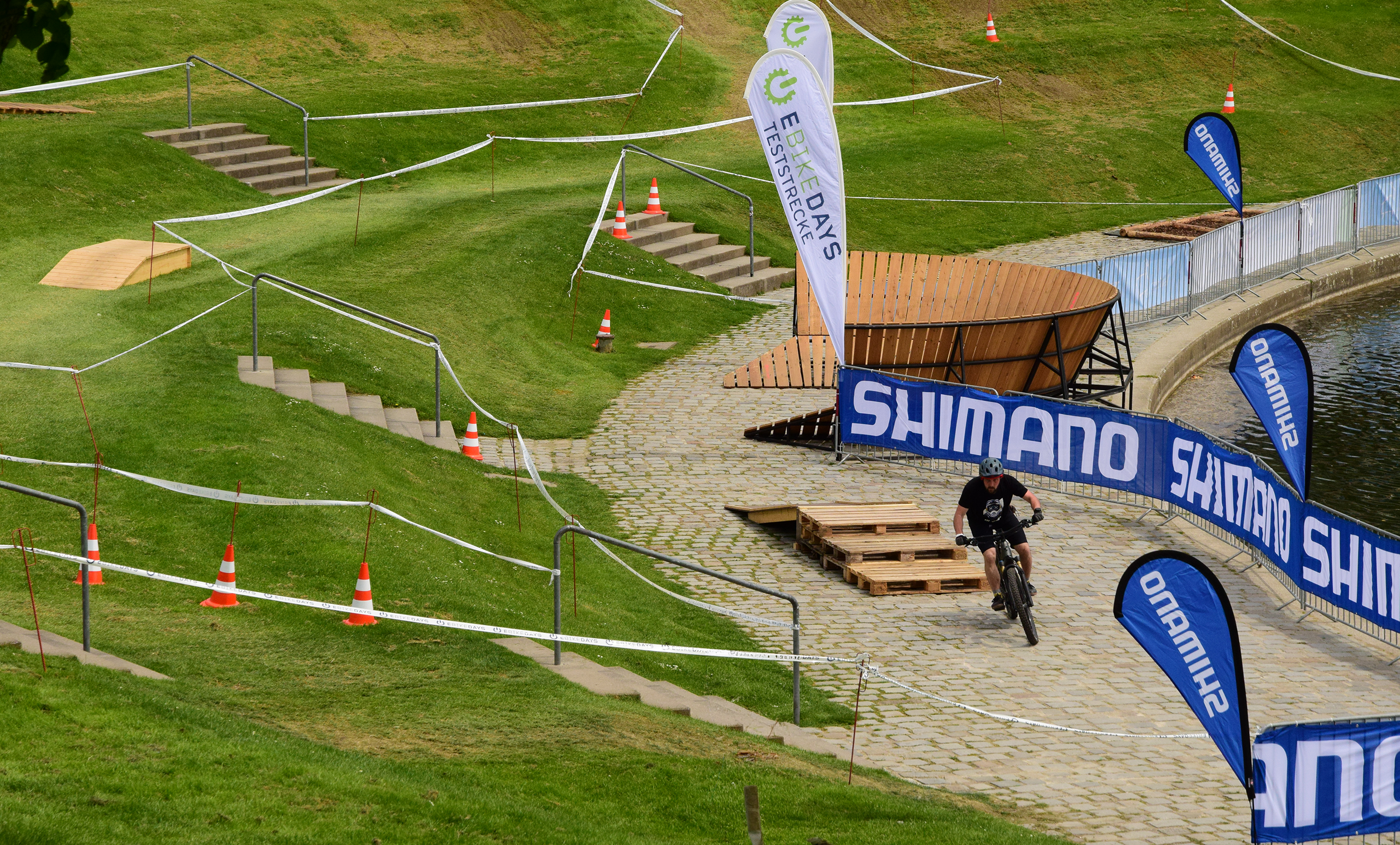 Beim Test in der abwechslungsreichen Umgebung rund um den Olympiaberg und auf dem Shimano Testparcours zeigt sich, welches Modell wirklich zu Ihnen passt.